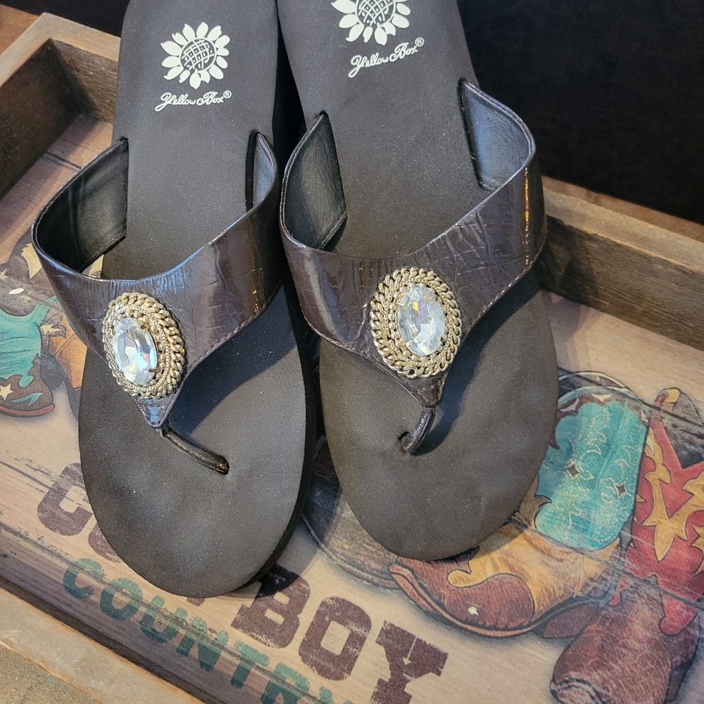 Ingrid Yellow Box Sandals
